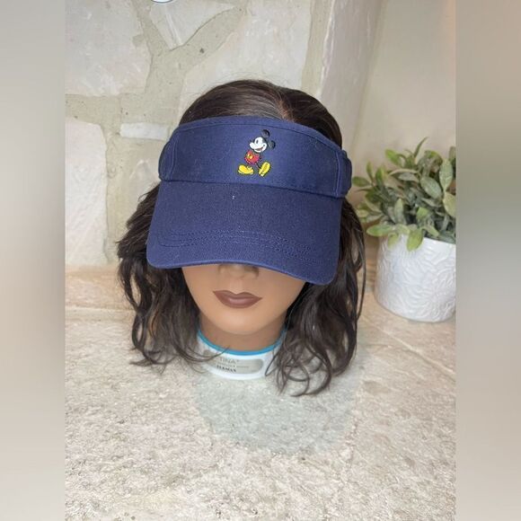 Disney Parks navy blue Mickey embroidered visor - Picture 1 of 6